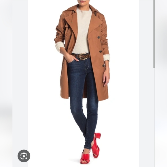 Cole Haan Jackets & Blazers - Cole Haan Belted Hooded in Terracota Small New